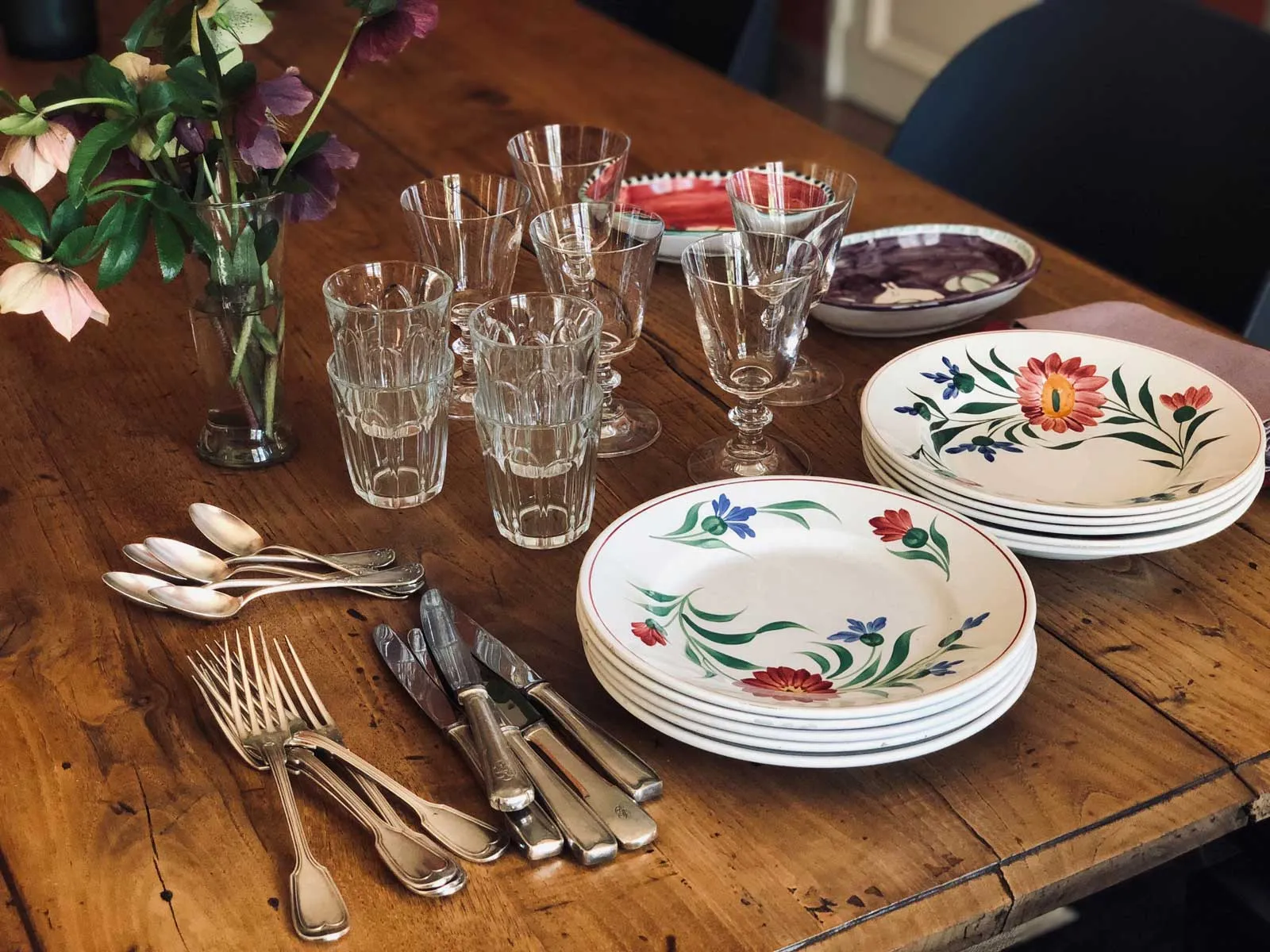 tutorial table setting French style