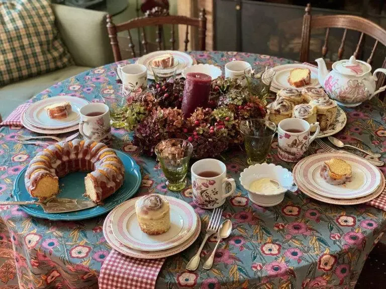 goûter d'automne cosy recette campagne cosy French autumn tea party