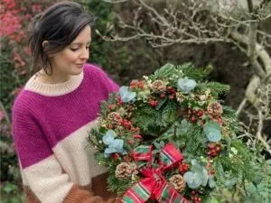 tutoriel réaliser une belle couronne de Noël