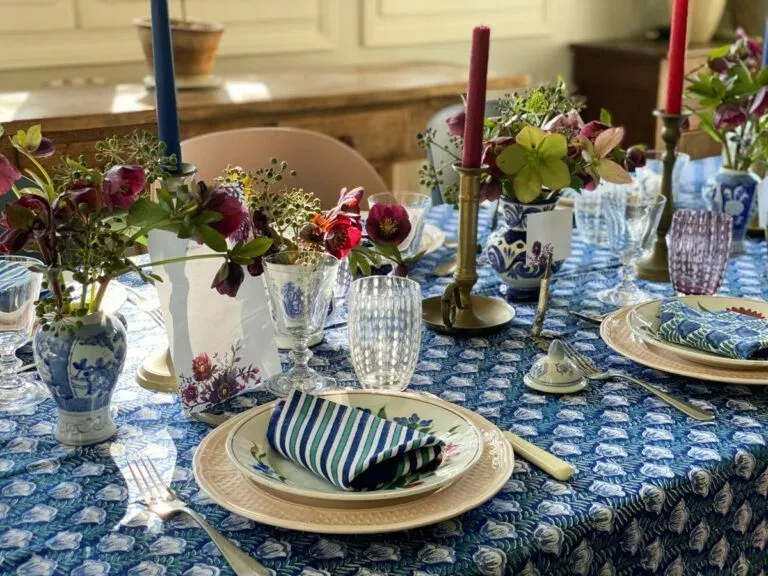 dresser une table de printemps