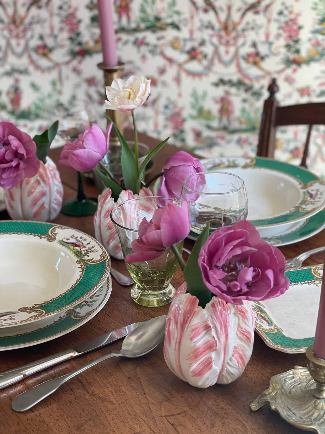 table tulipes printemps spring tulip tablescape-22