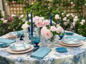 table estivale toile de jouy roses dior-01