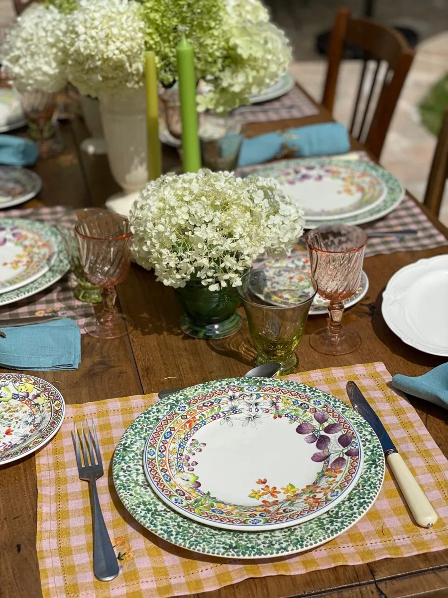 table estivale giverny summer country style table Gien Bagatelle