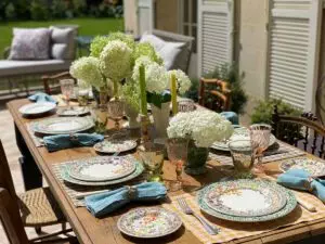table estivale giverny summer country style tablescape-27