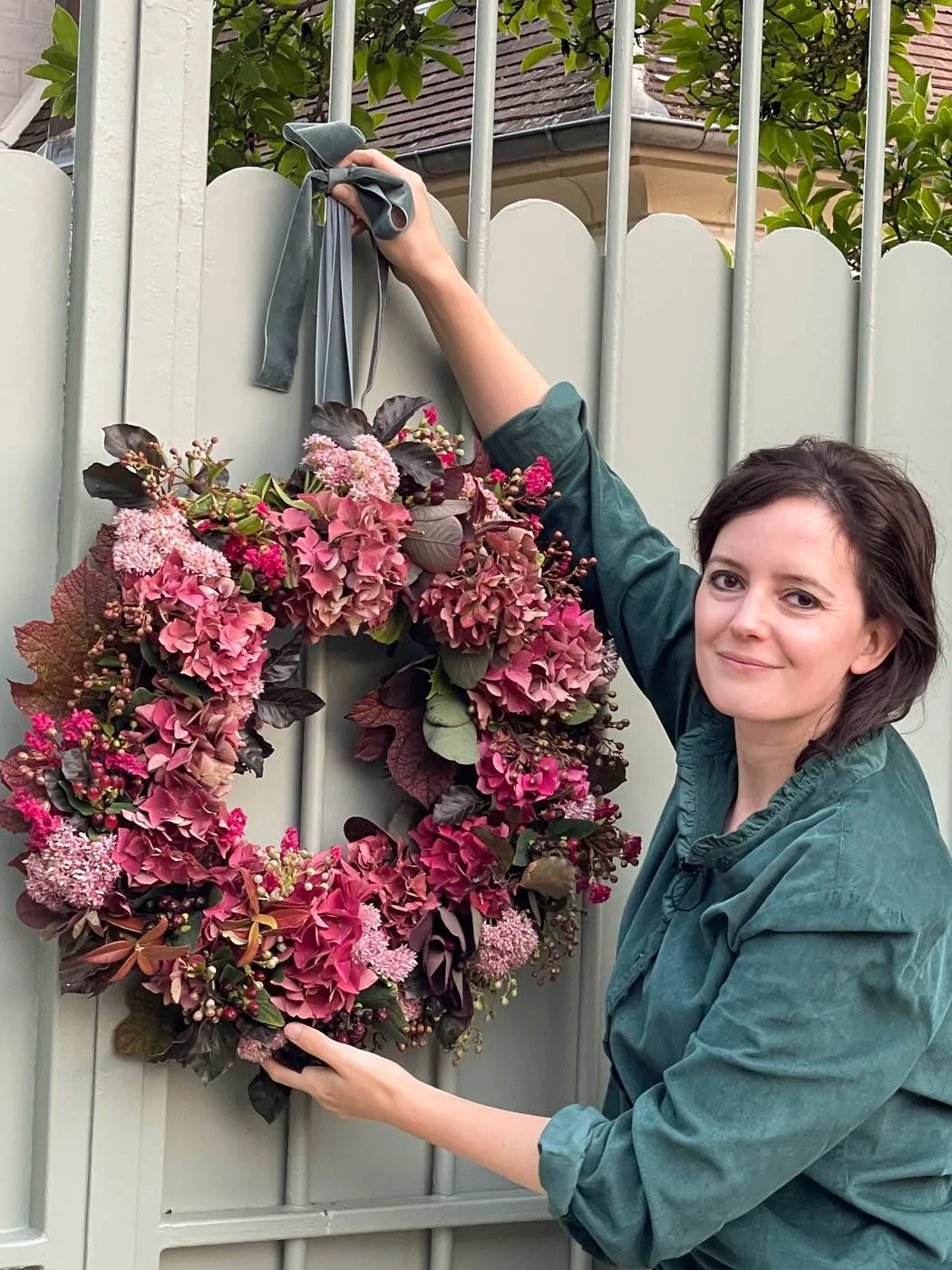 couronne automne hortensias tutoriel autumn fall wreath tutorial hydrangeas-46