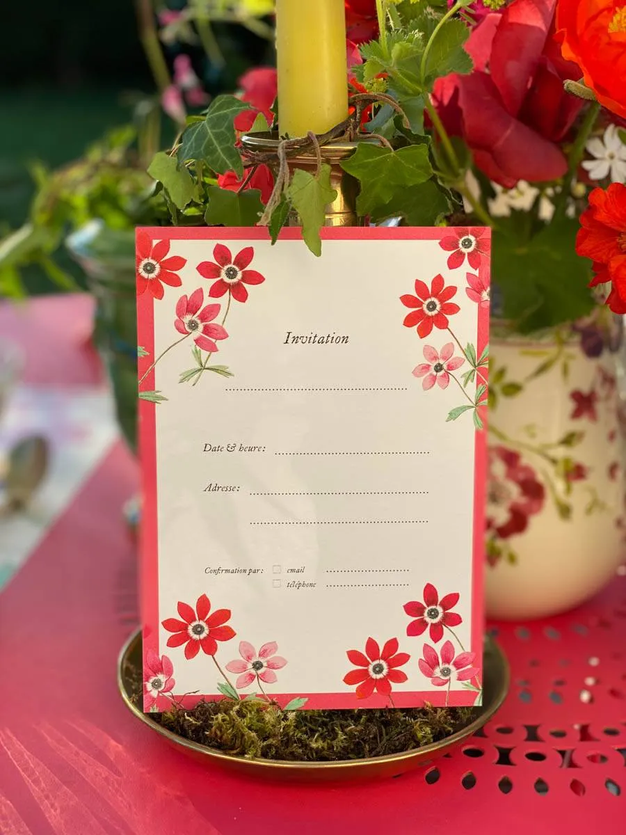 art de la table box artisan paper fleurs rouges-15