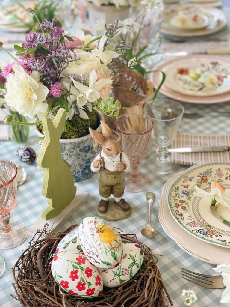 dresser jolie table Pâques chic Easter tablescape-100