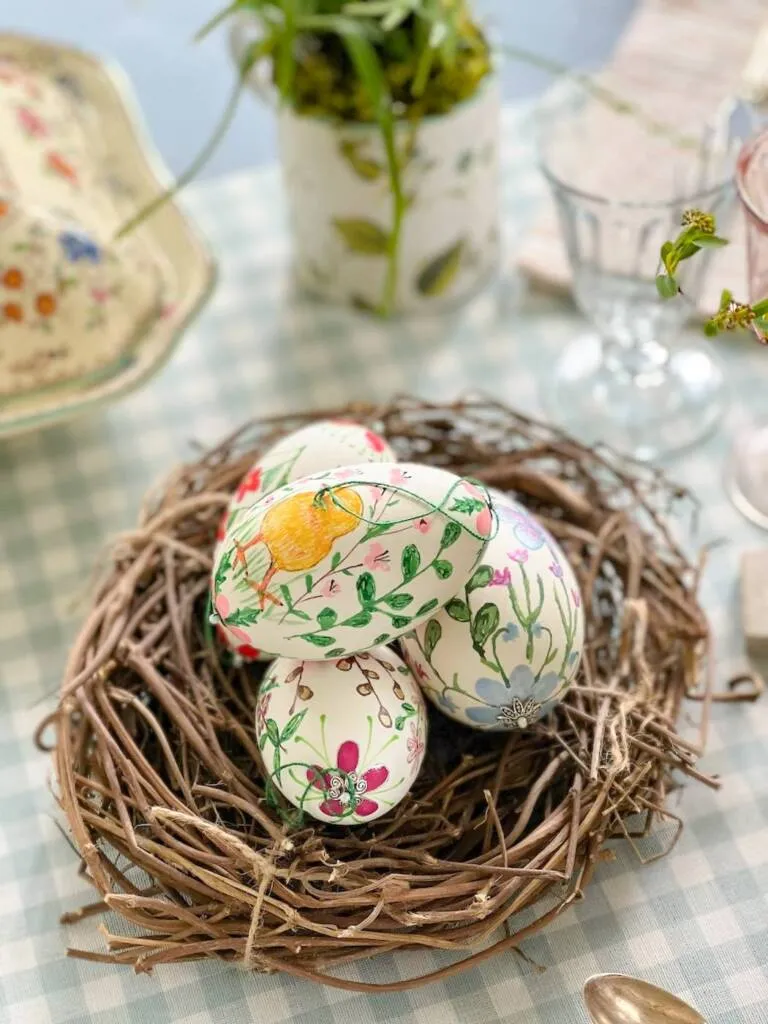dresser jolie table Pâques chic Easter tablescape-142