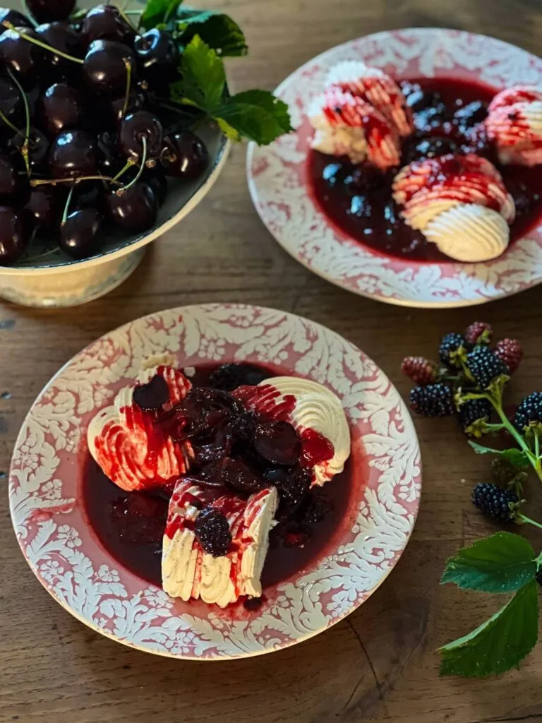 recette meringues coulis fruits rouges-2