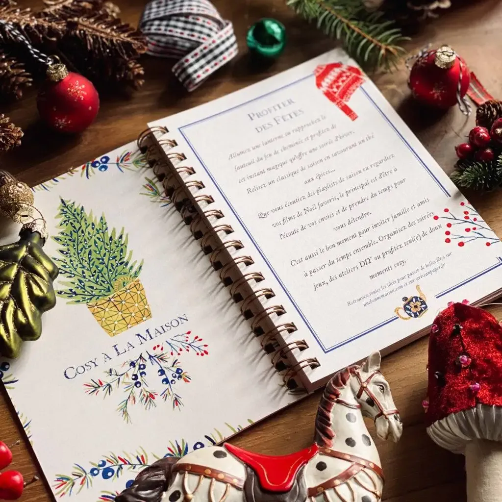 papeterie artisan paper carnet organisation Noël-1