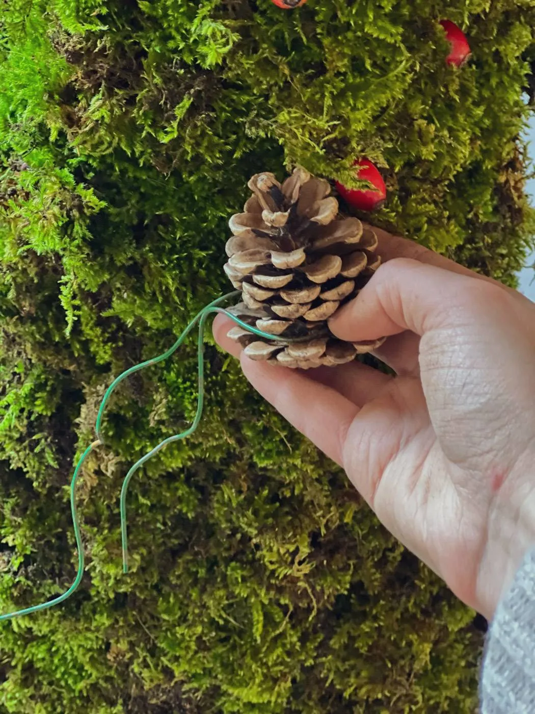 DIY décoration de Noël petit sapin en mousse-19