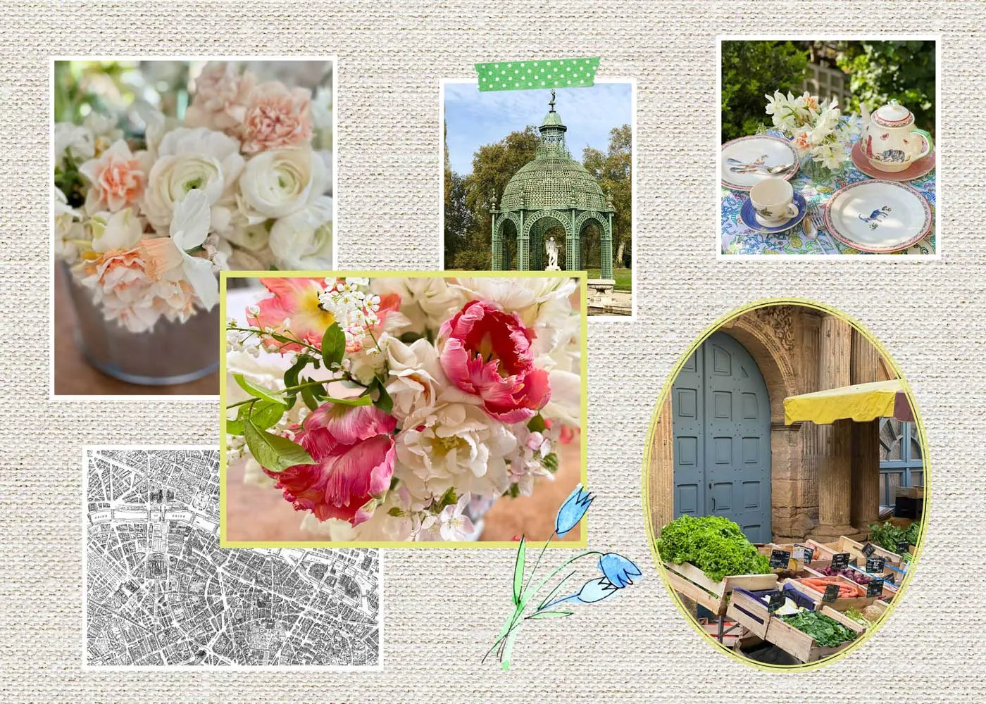 chroniques de mars spring collage