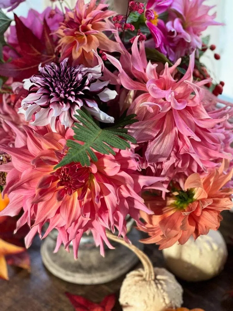 DIY bouquet dahlias automnal fall autumn-14