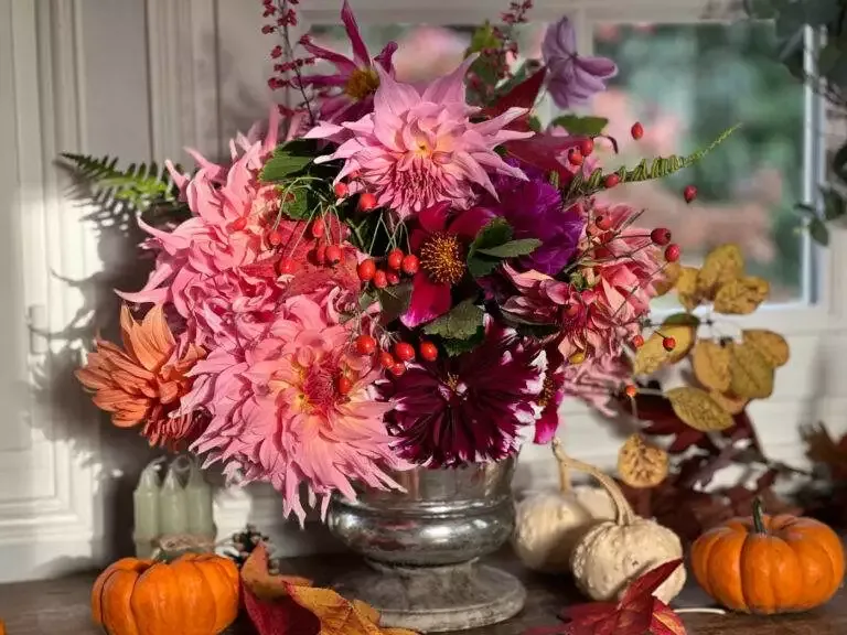 DIY bouquet dahlias automnal fall autumn-17