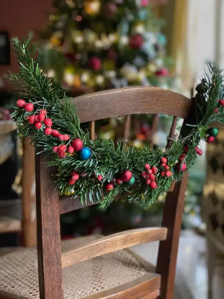 DIY Noël guirlande de chaise festive