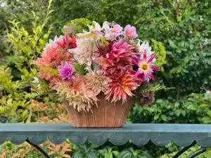 DIY bouquet dahlias champêtre coloré-54