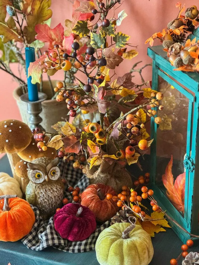 décoration automne mise en scène automnale lanterne fall decor lantern-26