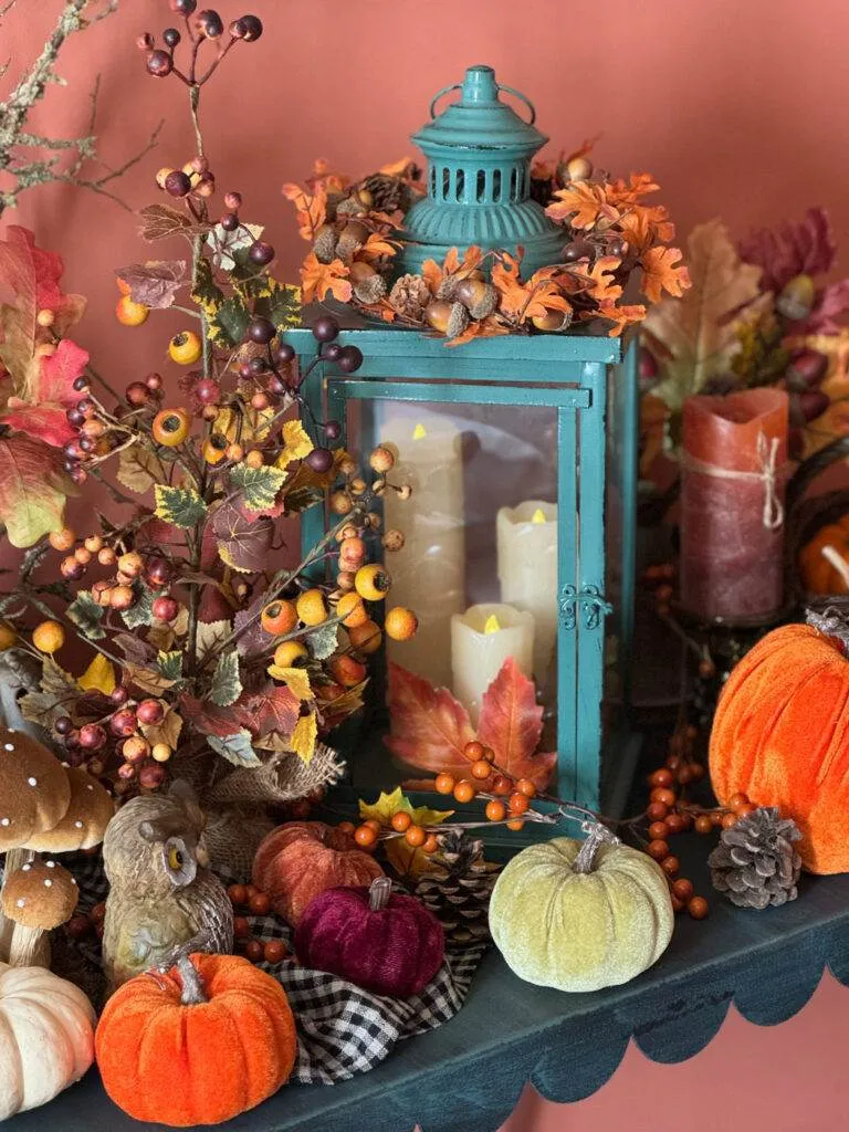 décoration automne mise en scène automnale lanterne fall decor lantern-31