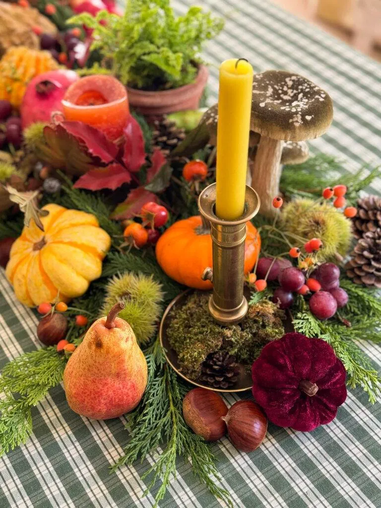 DIY centre de table automnal rustique fall centerpiece-31