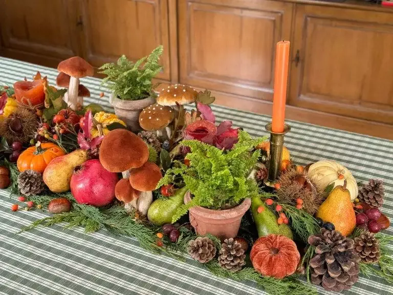 DIY centre de table automnal rustique fall centerpiece-41