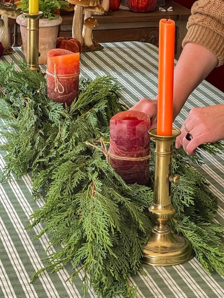 DIY centre de table automnal rustique fall centerpiece-68