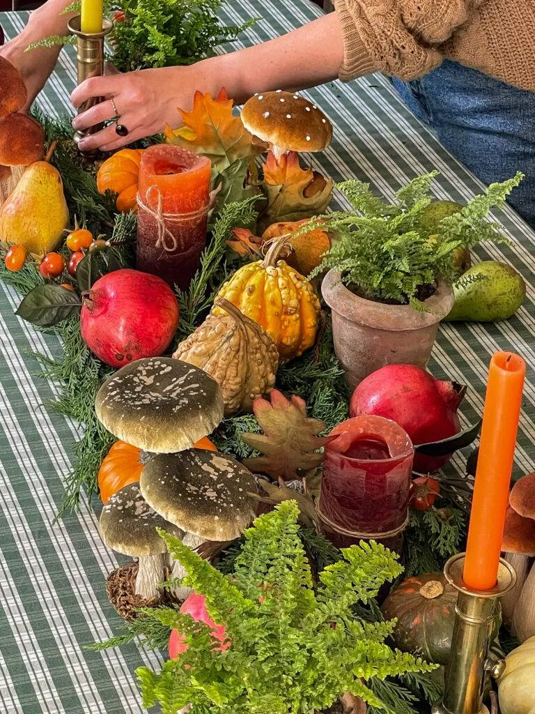 DIY centre de table automnal rustique fall centerpiece-71