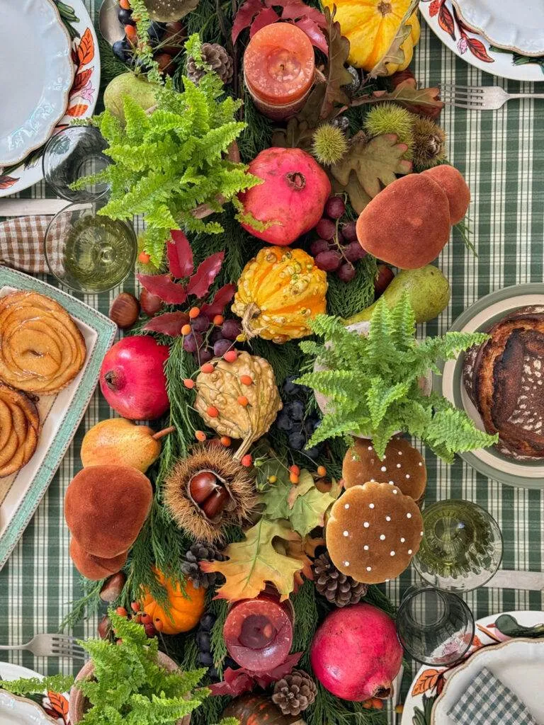 dresser table automnale champêtre rustic fall autumn table-37