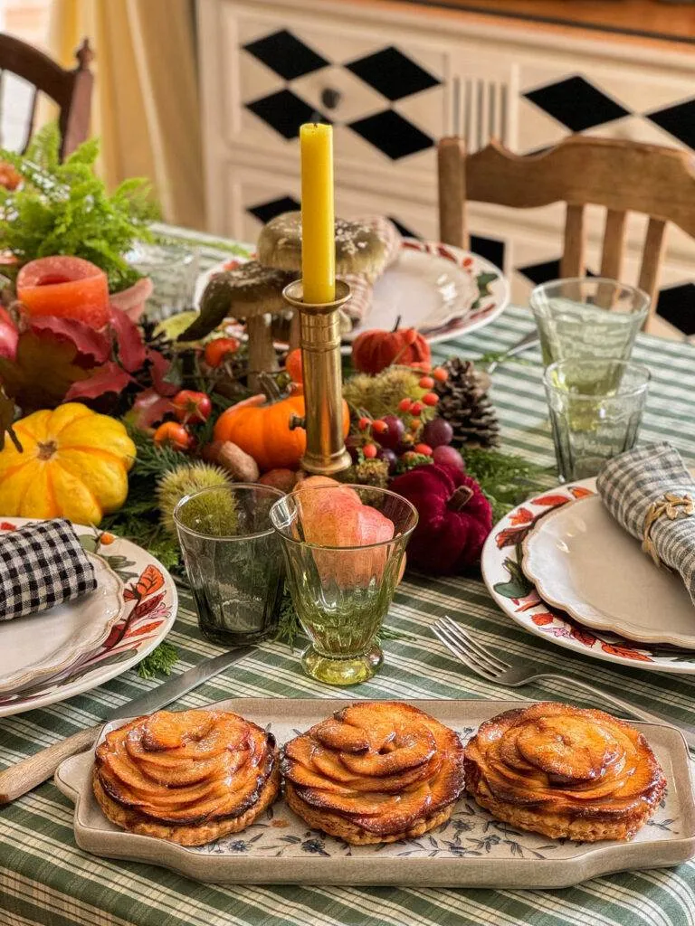 dresser table automnale champêtre rustic fall autumn table-47