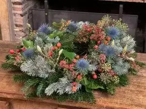 DIY couronne Noel chardons beautiful Christmas wreath-27