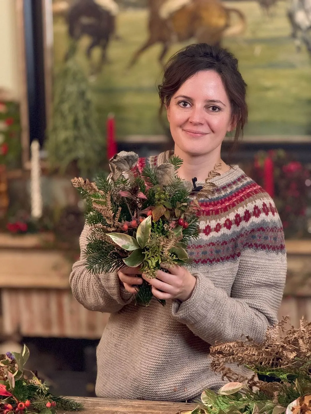 DIY couronne Noel nature natural Christmas wreath-01