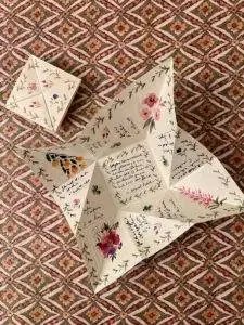 mot doux Victorien Saint-Valentin Puzzle Purse