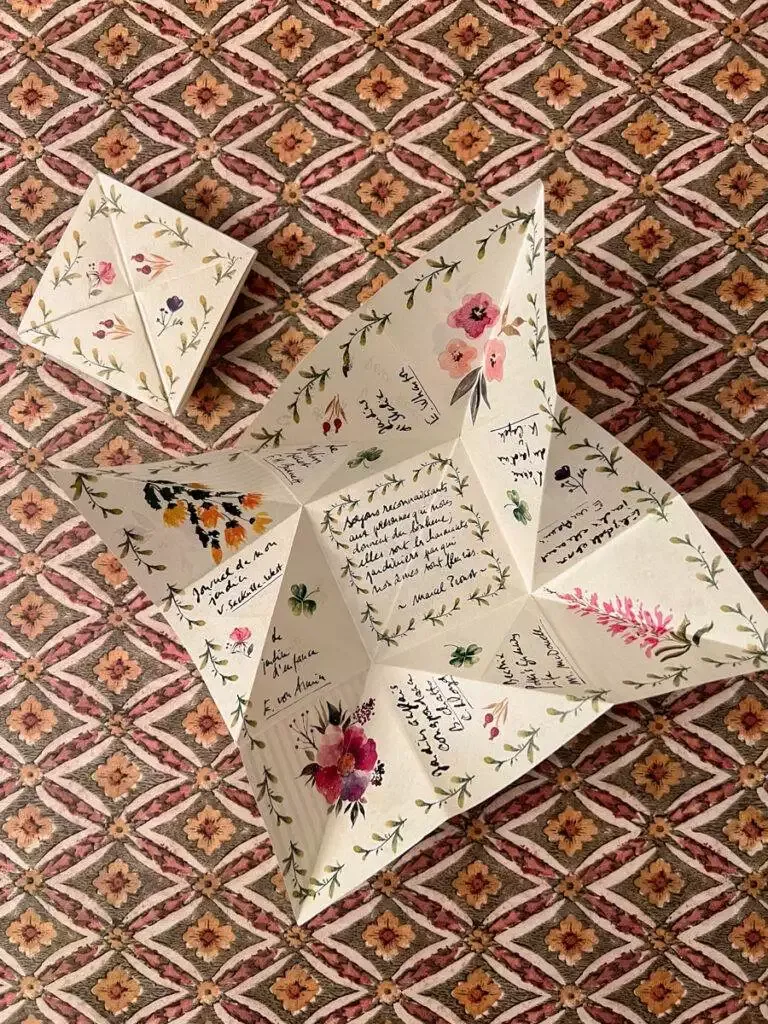 mot doux Victorien Saint-Valentin Puzzle Purse