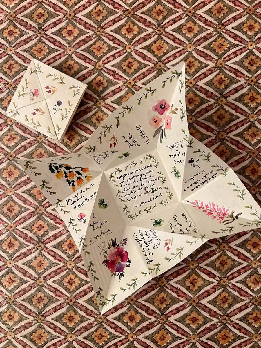 mot doux Victorien Saint-Valentin Puzzle Purse