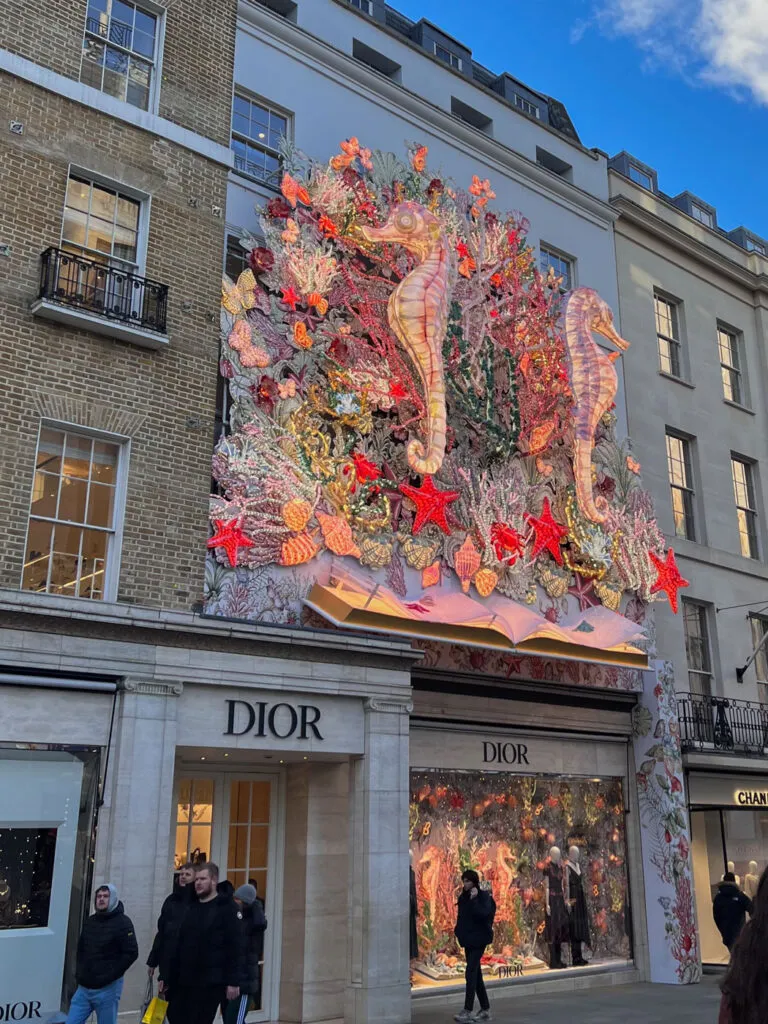 Christmas London Londres Noël Dior
