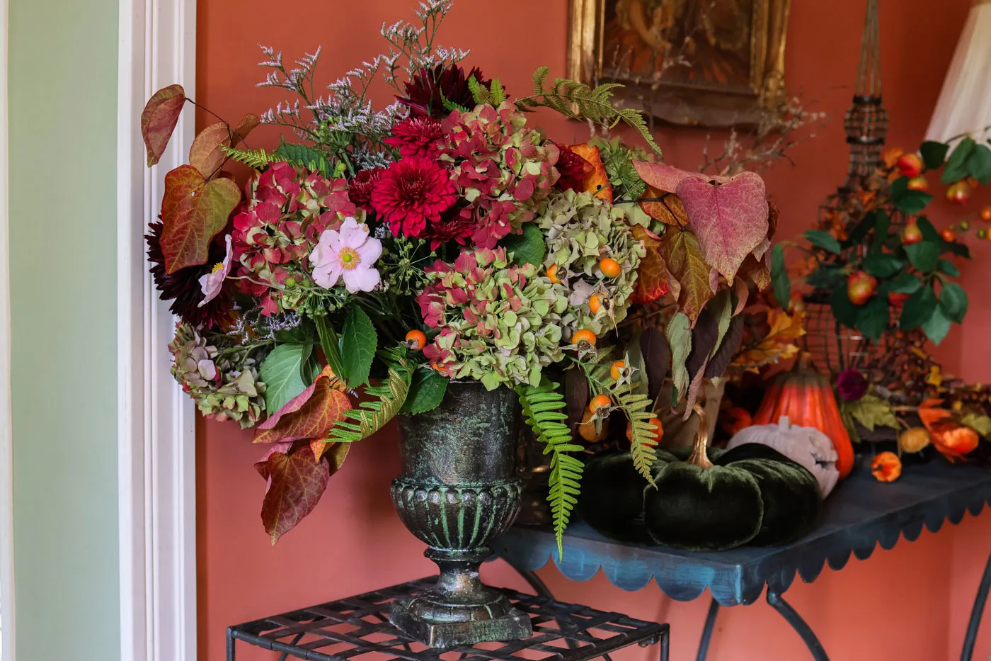 autumn bouquet d'automne grenat