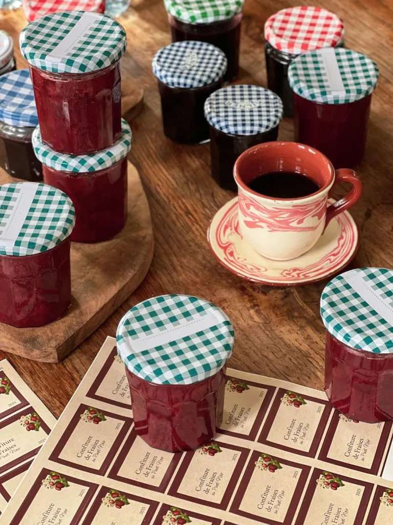 étiquettes confitures