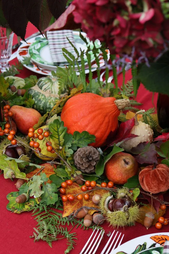 autumn table automnale grenat garnet tones -96